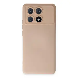 Xiaomi Poco X6 Pro Kılıf Nano İçi Kadife Silikon - Pudra