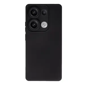 Xiaomi Redmi Note 13 Pro 4g Kılıf Nano İçi Kadife Silikon - Siyah