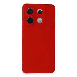 Xiaomi Redmi Note 13 Pro 5g Kılıf Nano İçi Kadife Silikon - Kırmızı