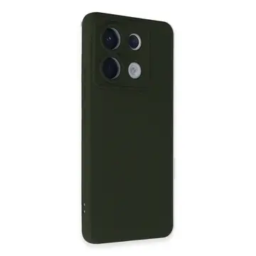 Xiaomi Redmi Note 13 Pro 5g Kılıf Nano İçi Kadife Silikon - Koyu Yeşil