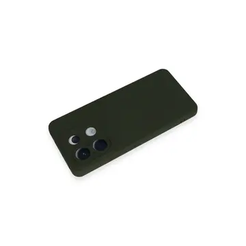 Xiaomi Redmi Note 13 Pro 5g Kılıf Nano İçi Kadife Silikon - Koyu Yeşil