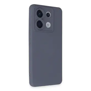 Xiaomi Redmi Note 13 Pro 5g Kılıf Nano İçi Kadife Silikon - Gri