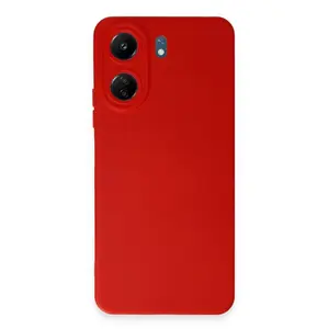 Xiaomi Redmi 13c Kılıf Nano İçi Kadife Silikon - Kırmızı