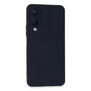 Vivo Y17s Kılıf Nano İçi Kadife Silikon - Lacivert