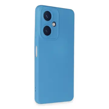 Vivo Y27 Kılıf Nano İçi Kadife Silikon - Mavi