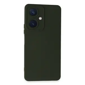 Vivo Y27 Kılıf Nano İçi Kadife Silikon - Koyu Yeşil