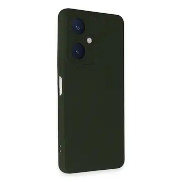 Vivo Y27 Kılıf Nano İçi Kadife Silikon - Koyu Yeşil