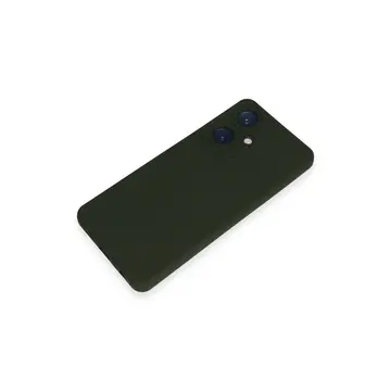 Vivo Y27 Kılıf Nano İçi Kadife Silikon - Koyu Yeşil