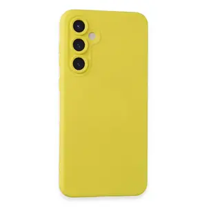 Samsung Galaxy S24 Kılıf Nano İçi Kadife Silikon - Sarı