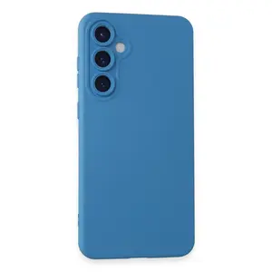 Samsung Galaxy S24 Kılıf Nano İçi Kadife Silikon - Mavi