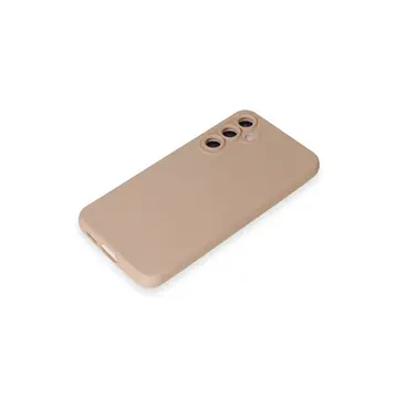 Samsung Galaxy S24 Kılıf Nano İçi Kadife Silikon - Pudra