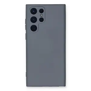 Samsung Galaxy S24 Ultra Kılıf Nano İçi Kadife Silikon - Gri