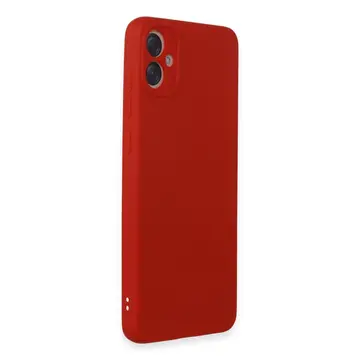 Samsung Galaxy A05 Kılıf First Silikon - Kırmızı