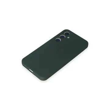 Samsung Galaxy A35 5g Kılıf First Silikon - Koyu Yeşil