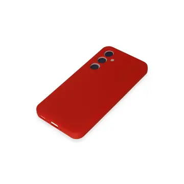 Samsung Galaxy A55 5g Kılıf First Silikon - Kırmızı