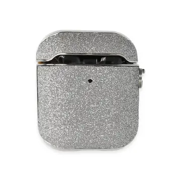 Airpods 2 (2.nesil) Spell Simli Kılıf - Gümüş