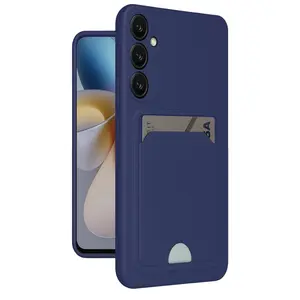 Samsung Galaxy A25 5g Kılıf Kelvin Kartvizitli Silikon - Lacivert