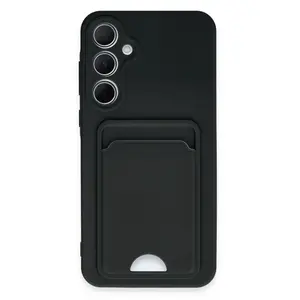 Samsung Galaxy A35 5g Kılıf Kelvin Kartvizitli Silikon - Siyah