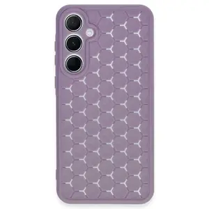 Samsung Galaxy A25 5g Kılıf Petek Silikon Kapak - Lila