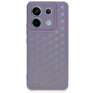 Xiaomi Redmi Note 13 Pro 5g Kılıf Petek Silikon Kapak - Lila