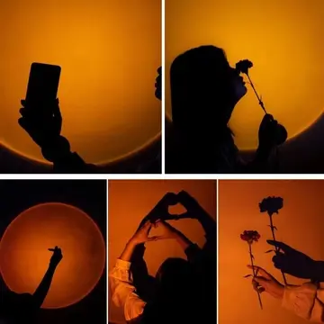 Taşınabilir Usb Sunset Lamba: Ev Ve Araba İçin Ambiyans Işığı