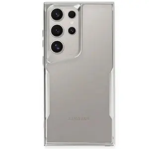 Samsung Galaxy S24 Ultra Kılıf Boyi Silikon Kapak - Gümüş