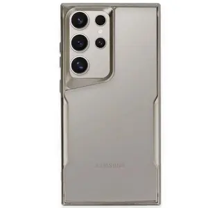 Samsung Galaxy S24 Ultra Kılıf Boyi Silikon Kapak - Titan Gri