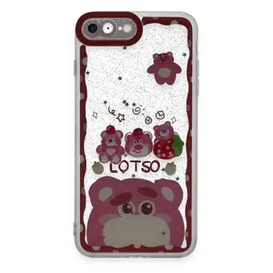 İphone 7 Kılıf Sweet Desenli Silikon Kapak - Pembe