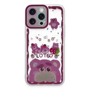 İphone 14 Pro Max Kılıf Sweet Desenli Silikon Kapak - Pembe