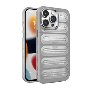 İphone 15 Pro Kılıf Airmax Silikon Kapak - Titan Gri
