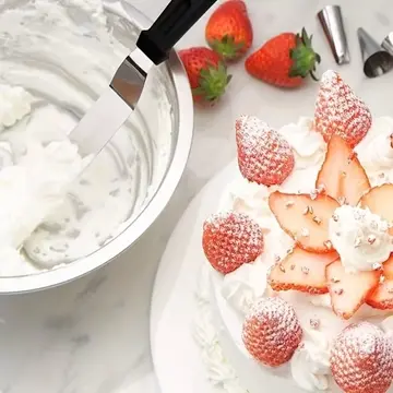 Paslanmaz Çelik L Tipi Pastacı Spatulası – Krema Düzeltme Ve Pasta Şekillendirme Bıçağı