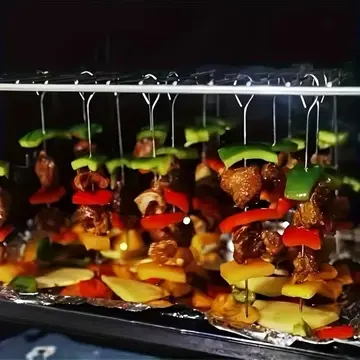 10 Adet Paslanmaz Çelik Mangal Şişi Seti – 20 Cm Metal Çöp Şiş Ve Izgara Şişleri