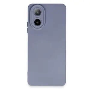 Oppo A38 Kılıf Nano İçi Kadife Silikon - Gri