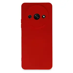 Xiaomi Redmi A3 4g Kılıf Nano İçi Kadife Silikon - Kırmızı