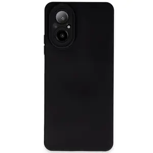 Realme 12 Lite Kılıf Nano İçi Kadife Silikon - Siyah