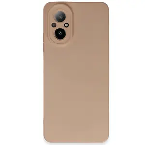 Realme 12 Lite Kılıf Nano İçi Kadife Silikon - Pudra