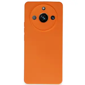 Realme 11 Pro Kılıf Nano İçi Kadife Silikon - Turuncu
