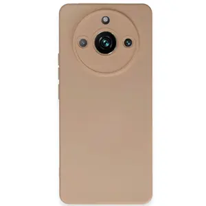 Realme 11 Pro Kılıf Nano İçi Kadife Silikon - Pudra