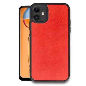 İphone 11 Kılıf Aras Deri Kapak - Kırmızı