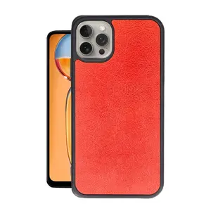 İphone 15 Pro Kılıf Aras Deri Kapak - Kırmızı