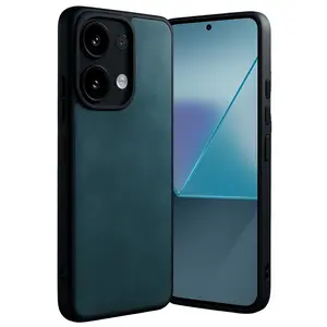 Xiaomi Redmi Note 13 Pro 5g Kılıf Aras Deri Kapak - Koyu Yeşil