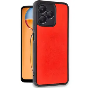 Realme Note 50 4g Kılıf Aras Deri Kapak - Kırmızı
