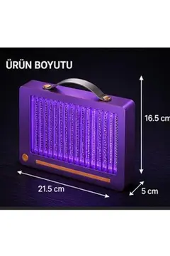 Elektrikli Sinek Öldürücü Lamba | Şarjlı, Sessiz, Led Işıklı Etkili Koruma