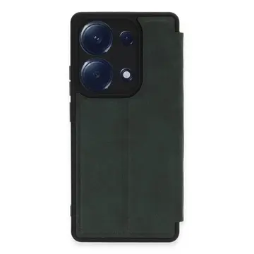 Xiaomi Redmi Note 13 Pro 4g Kılıf Flip Cover - Koyu Yeşil