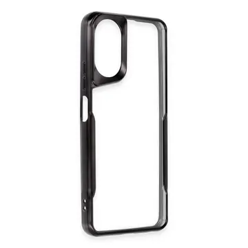 Oppo A38 Kılıf Boyi Silikon Kapak - Siyah