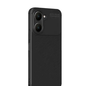 Vivo Y18 Kılıf Auto Focus Karbon Kapak - Siyah