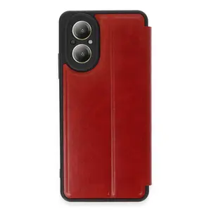 Realme 12 Lite Kılıf Flip Cover - Kırmızı