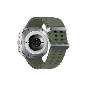 Watch 7 Ultra Kr417 Rug Silikon Kordon - Koyu Yeşil