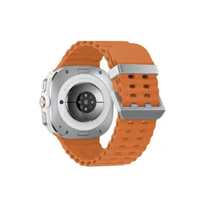 Watch 7 Ultra Kr417 Rug Silikon Kordon - Turuncu