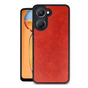 Vivo Y18 Kılıf Aras Deri Kapak - Kırmızı